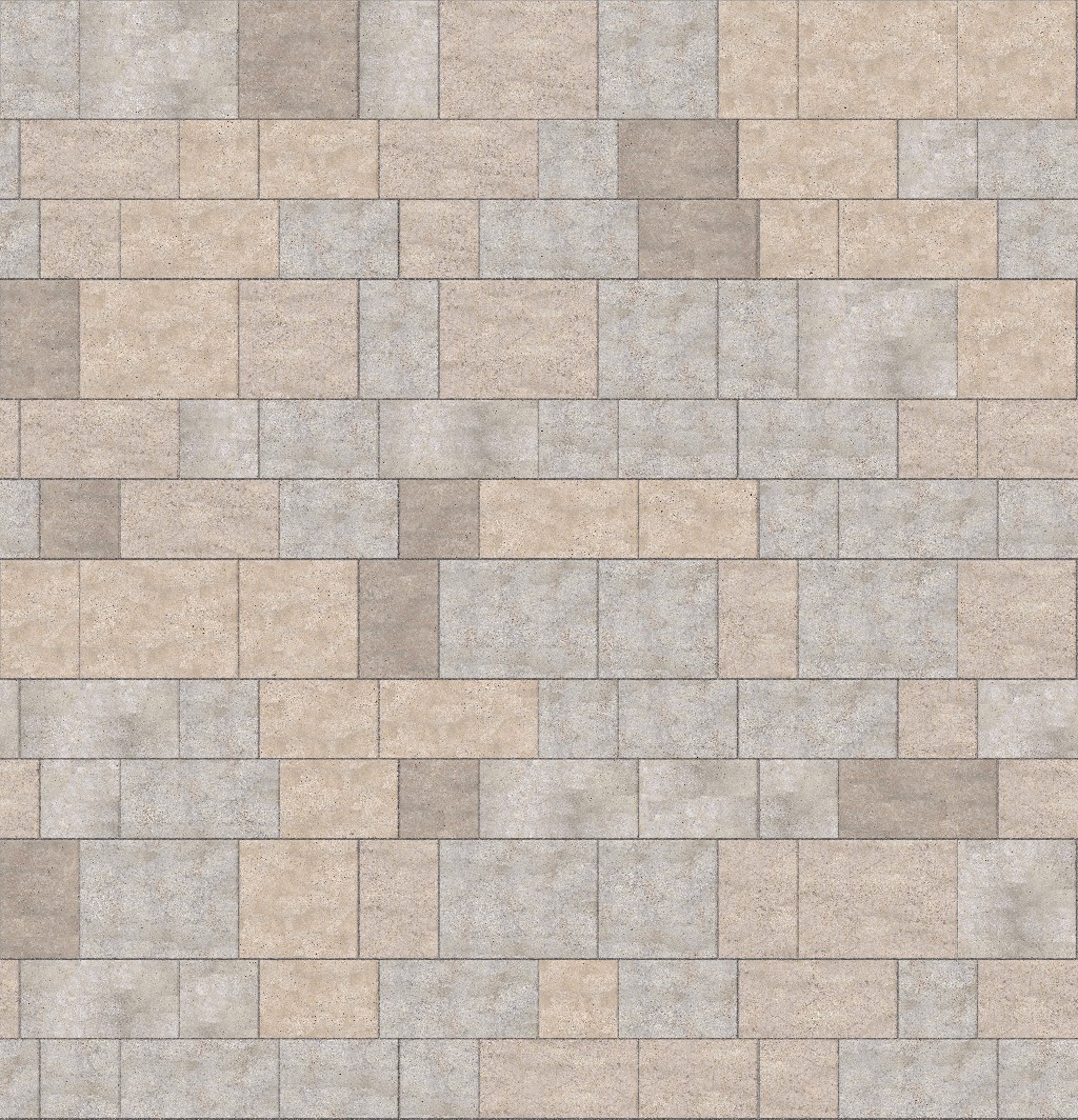M1214 SDM381 Golden Buff Limestone - Sand Blasted Paving - Running Bond  - Sawn Edge - Dimensional 9 Pieces 5 Sizes - DP074 326.8 x 339.4 inches Stone Curators texture
